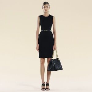 GUCCI Dress with Belt, Black, XL, Sheath Dress